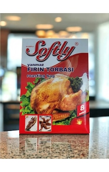 Softly Yanmaz Fırın Torbası 8'li Açık Gri Softly Yanmaz Fırın Torbası 8'li Açık Gri