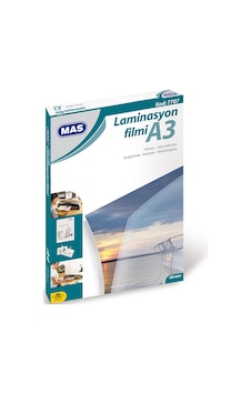 Mas 7707 Laminasyon Filmi A3 125 Mikron 100 Lü Paket Mas 7707 Laminasyon Filmi A3 125 Mikron 100 Lü Paket