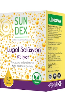 Sundex Paket Lugol İyot Solüsyon Damla 30 ML Sundex Paket Lugol İyot Solüsyon Damla 30 ML