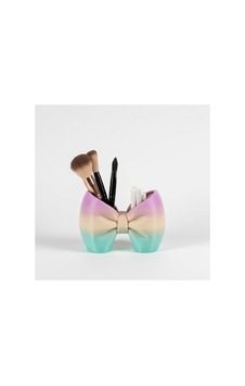 Pastel Geçişli Dekoratif Kurdele Masaüstü Organizer Ve Makyaj Fırçalığı Çok Renkli Pastel Geçişli Dekoratif Kurdele Masaüstü Organizer Ve Makyaj Fırçalığı Çok Renkli