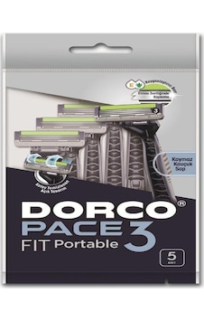 Dorco Pace 3 Bıçaklı Fit Portatable 5'li Paket