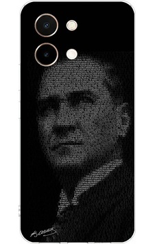 Vivo Y28 Uyumlu Gençliğe Hitabe Yazılı Atatürk Silüeti Baskılı Silikon Kılıf Renkli Vivo Y28 Uyumlu Gençliğe Hitabe Yazılı Atatürk Silüeti Baskılı Silikon Kılıf Renkli