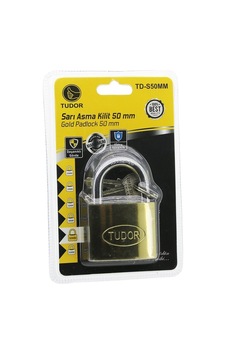 Tudor Td-s50mm Vakumlu 50mm Sarı Kısa Kancalı Asma Kilit- 12'li Paket Diğer Tudor Td-s50mm Vakumlu 50mm Sarı Kısa Kancalı Asma Kilit- 12'li Paket Diğer