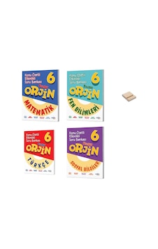6. Sınıf Orjin Matematik Fen Bilimleri Türkçe Ve Sosyal Bilgiler Konu Özetli Soru Bankası 4lü Set 6. Sınıf Orjin Matematik Fen Bilimleri Türkçe Ve Sosyal Bilgiler Konu Özetli Soru Bankası 4lü Set