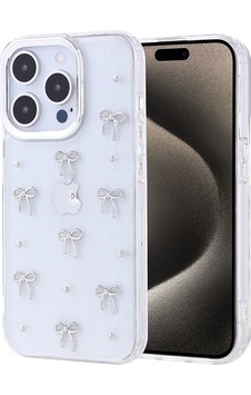 Apple Uyumlu iPhone 15 Pro Kılıf Airbag Tasarımlı Simli Şeffaf Zore Kutup Kapak Fiyonk Apple Uyumlu iPhone 15 Pro Kılıf Airbag Tasarımlı Simli Şeffaf Zore Kutup Kapak Fiyonk