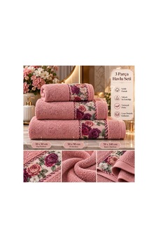 Slc Home 3lü Banyo Havlu Seti / Nakışlı Hamam Seti %100 Pamuk 3 Farklı Boy Pembe - 939964782 Pembe Slc Home 3lü Banyo Havlu Seti / Nakışlı Hamam Seti %100 Pamuk 3 Farklı Boy Pembe - 939964782 Pembe