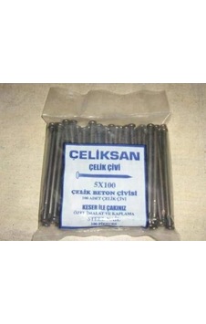 Beton Çivisi 100 Adet Çelik Çivi 5x100 5 x 100