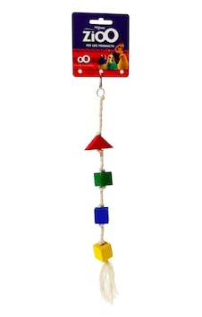 Zioo İpli Renkli Ahşap Kuş Oyuncak Zioo İpli Renkli Ahşap Kuş Oyuncak
