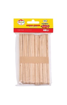 Mileo Ahşap Çubuk Kare 150x18x1.6mm Naturel 1832