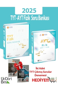 345-2025 Model Tyt - Ayt Fizik Soru Bankası İki Adet Çıkmış Soru Denemesi Hediyeli 345-2025 Model Tyt - Ayt Fizik Soru Bankası İki Adet Çıkmış Soru Denemesi Hediyeli