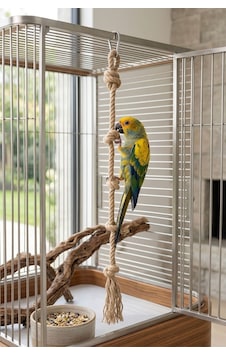 Mivra Pets Papağan Stres İpi 80 Cm 10 Mm Jüt Halat Mivra Pets Papağan Stres İpi 80 Cm 10 Mm Jüt Halat
