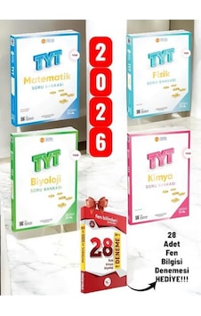 345-2026 Tyt Matematik-fizik-kimya-biyololoji Soru Bankası 4'lü Sayısal Fen Set Ve 28 Adet Deneme 345-2026 Tyt Matematik-fizik-kimya-biyololoji Soru Bankası 4'lü Sayısal Fen Set Ve 28 Adet Deneme