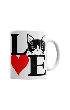 I Love Kedi Seni Seviyorum Kedi Kupa Bardak Porselen Karışık I Love Kedi Seni Seviyorum Kedi Kupa Bardak Porselen Karışık