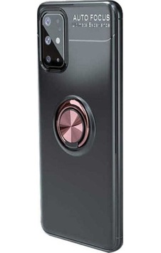 Galaxy S20 Plus Kılıf Zore Ravel Silikon Kapak Siyah-Rose Gold Galaxy S20 Plus Kılıf Zore Ravel Silikon Kapak Siyah-Rose Gold