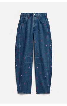 Mudo Kadın Kadın Indigo Mom Fit Desenli Pantolon 1274378 İndigo Mudo Kadın Kadın Indigo Mom Fit Desenli Pantolon 1274378 İndigo