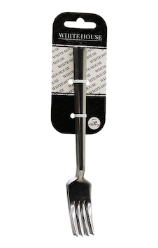 6 Parça Eko Çubuk Sade Metal Tatlı Çatal 2mm Bx40