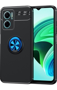 Xiaomi Redmi Note 11e Kılıf Zore Ravel Silikon Kapak Siyah-Mavi Xiaomi Redmi Note 11e Kılıf Zore Ravel Silikon Kapak Siyah-Mavi