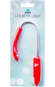 Pape Ledl'li Kitap Okuma Işığı Kırmızı Kırmızı
