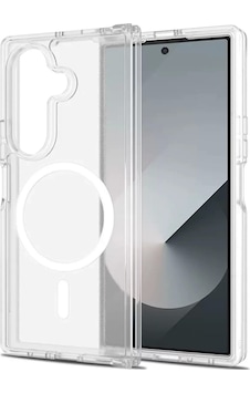 Galaxy Uyumlu Z Fold 7 Kılıf M-safe Şarj Özellikli Şeffaf Sert Pc Zore Embos Kapak Galaxy Uyumlu Z Fold 7 Kılıf M-safe Şarj Özellikli Şeffaf Sert Pc Zore Embos Kapak