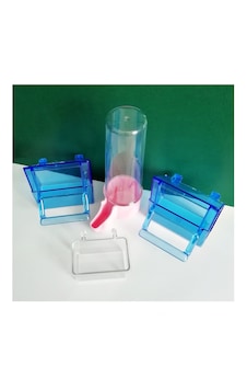Kanarya Muhabbet Kuşu Pembe Kuş Suluğu Yemlik Mamalık 3'lü Set Kanarya Muhabbet Kuşu Pembe Kuş Suluğu Yemlik Mamalık 3'lü Set