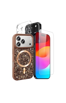Teleplus iPhone Uyumlu 17 Pro Max Kılıf Mozaik Msafe Taşlı 3in1 Set Kılıf Teleplus iPhone Uyumlu 17 Pro Max Kılıf Mozaik Msafe Taşlı 3in1 Set Kılıf