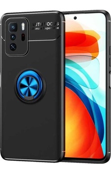 Xiaomi Poco X3 Gt Kılıf Zore Ravel Silikon Kapak Siyah-Mavi Xiaomi Poco X3 Gt Kılıf Zore Ravel Silikon Kapak Siyah-Mavi