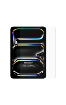 Microsonic Apple Uyumlu iPad  Pro 13 2024 A2925-a2926 Tempered Glass Cam Ekran Koruyucu