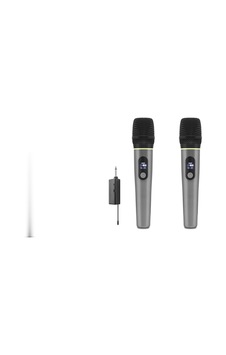 Büro Ev Ofis si İçin 6.35mm Gri Profesyonel Kablosuz Uhf 2 Mikrofonlu Set Büro Ev Ofis si İçin 6.35mm Gri Profesyonel Kablosuz Uhf 2 Mikrofonlu Set