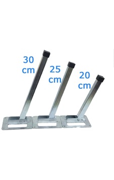 Gümüşler Metal Sofra Ayağı 25 Cm. 4 Adet Metalik Gri