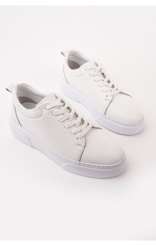 Muggo Leons Hakiki Deri Erkek Kalın Taban Bağcıklı Günlük Casual Sneaker Beyaz Muggo Leons Hakiki Deri Erkek Kalın Taban Bağcıklı Günlük Casual Sneaker Beyaz