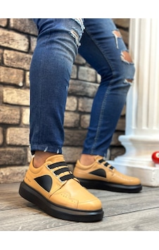 Ba0302 Boa Kalın Taban Bağcıksız Tarz Casual Karamel Renk Erkek Ayakkabı Kahverengi Ba0302 Boa Kalın Taban Bağcıksız Tarz Casual Karamel Renk Erkek Ayakkabı Kahverengi