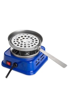 Mini Kare Elektrikli Ocak Mavi