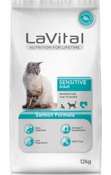 La Vital Sensitive Somonlu Yetişkin Kedi Maması 12 KG La Vital Sensitive Somonlu Yetişkin Kedi Maması 12 KG