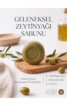 Geleneksel Zeytinyağı Sabunu 1 Adet Defne - Zeytinyağı Geleneksel Zeytinyağı Sabunu 1 Adet Defne - Zeytinyağı