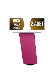Kale Eğimli Ayarlı Ahşap Ayak Mobilya Masa Ve Dolap Ayağı Pembe 15cm 2 Adet Kale Eğimli Ayarlı Ahşap Ayak Mobilya Masa Ve Dolap Ayağı Pembe 15cm 2 Adet
