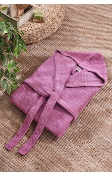 Quina Kapüşonlu Oversize Bornoz Mürdüm Quina Kapüşonlu Oversize Bornoz Mürdüm