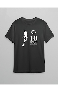 Freedom Storee 10 Kasım Atatürk Anma Günü Silüet Baskılı Oversize Bisiklet Yaka T-shirt - Siyah Çok Renkli Freedom Storee 10 Kasım Atatürk Anma Günü Silüet Baskılı Oversize Bisiklet Yaka T-shirt - Siyah Çok Renkli