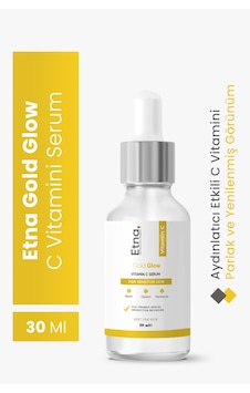 Etna Pharma Gold Glow Leke Karşıtı & Aydınlatıcı C Vitamini Serum 30 Ml Biotin, Glycerin, Panthenol Etna Pharma Gold Glow Leke Karşıtı & Aydınlatıcı C Vitamini Serum 30 Ml Biotin, Glycerin, Panthenol