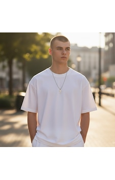 Gümüş Renk Paslanmaz Çelik Haç Uçlu Top Zincirli Unisex Kolye Gri Gümüş Renk Paslanmaz Çelik Haç Uçlu Top Zincirli Unisex Kolye Gri