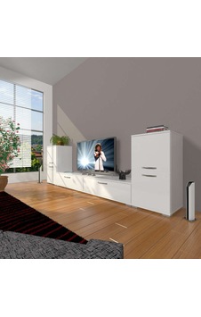 Decoraktiv Eko On2 Slm Std Tv Ünitesi Tv Sehpası Beyaz Decoraktiv Eko On2 Slm Std Tv Ünitesi Tv Sehpası Beyaz