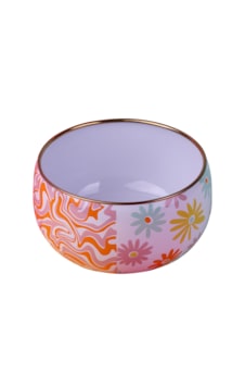 Retro Hippie Emaye Sunum Kasesi