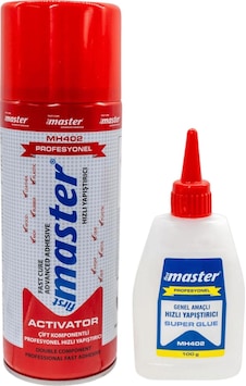 Master Mh-402 Mdf Metal Ahşap Plastik Hızlı Yapıştırıcı - 400 Ml. + 100 Gr. - 1 Adet Master Mh-402 Mdf Metal Ahşap Plastik Hızlı Yapıştırıcı - 400 Ml. + 100 Gr. - 1 Adet
