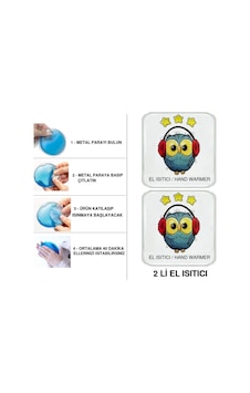 Sıa 2 Adet Baykuş Cep Sobası,el Isıtıcı,sıcak Su Torbası Pvc 10x9,5cm Çok Renkli Sıa 2 Adet Baykuş Cep Sobası,el Isıtıcı,sıcak Su Torbası Pvc 10x9,5cm Çok Renkli