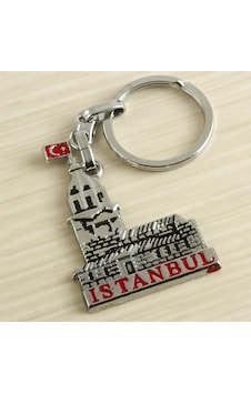 Cosmotex Kız Kulesi İstanbul Yazılı Metal Anahtarlık-gümüş Rengi Çok Renkli Cosmotex Kız Kulesi İstanbul Yazılı Metal Anahtarlık-gümüş Rengi Çok Renkli