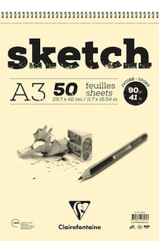 Esquisse Ivory A3 Kısa Kenarı Spiralli Sketch Eskiz Defteri - Tekli Eı96160