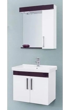 70 Cm Mdf Mor Banyo Dolabı Mdf Antrasit 70 Cm Mdf Mor Banyo Dolabı Mdf Antrasit