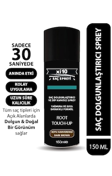 Xi10 Koyu Kahve D.brown Saç Dolgunlaştırıcı Sprey ,dip Kapatıcı Xi10 Koyu Kahve D.brown Saç Dolgunlaştırıcı Sprey ,dip Kapatıcı