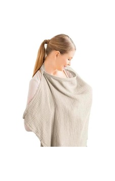 %100 Pamuklu Müslin Emzirme Önlüğü 65x100 Cm 2 Katlı - E00976