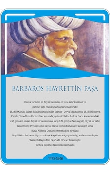 Türk Büyükleri - Barbaros Hayrettin Paşa Afişi Türk Büyükleri - Barbaros Hayrettin Paşa Afişi