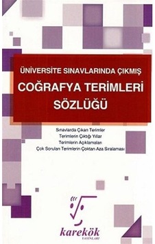 Coğrafya Terimleri Sözlüğü - Karekök Eğitim Yayın Coğrafya Terimleri Sözlüğü - Karekök Eğitim Yayın